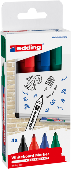 Whiteboardmarker Edding 4er Set, Art.-Nr. 360-4S - Paterno B2B-Shop Whiteboardmarker Edding 4er Set, Art.-Nr. 360-4S - Paterno B2B-Shop