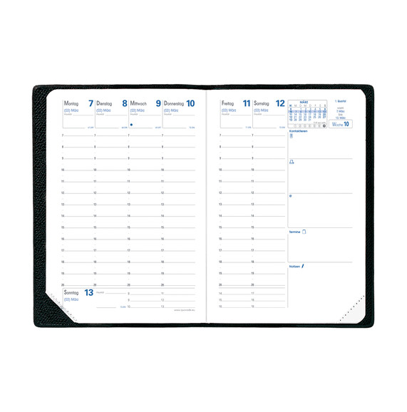 Kalender Quo Vadis Geschäft VZ bus Impala schwarz, Art.-Nr. 004277Q - Paterno B2B-Shop