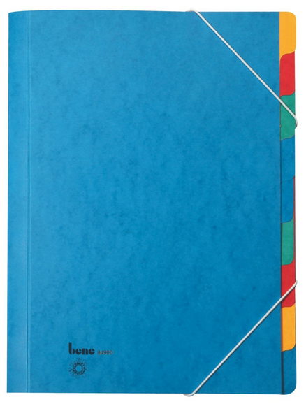 Ordnungsmappe Bene A4 9-teilig Blau, Art.-Nr. 084900 - Paterno B2B-Shop