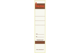Rückenschilder Bene für 91500 weiss, Art.-Nr. 091562 - Paterno B2B-Shop