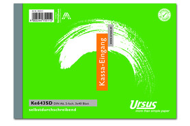 Kassaeingangsbuch KE643SD A6 quer 3x40 Blatt, Art.-Nr. 094231 - Paterno B2B-Shop