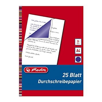 Kohlepapier Herlitz A4 blau, Art.-Nr. 10303717 - Paterno B2B-Shop