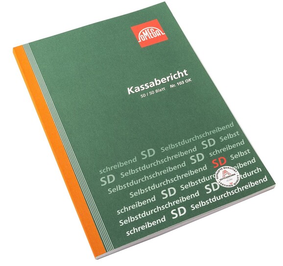 Kassabericht Omega A4 2x50 Blatt, Art.-Nr. 103O - Paterno B2B-Shop Kassabericht Omega A4 2x50 Blatt, Art.-Nr. 103O - Paterno B2B-Shop