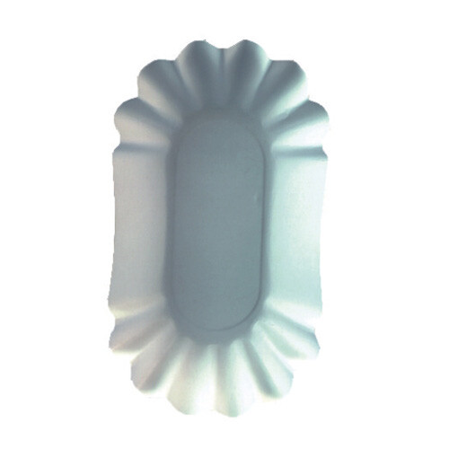Pommesschale oval 10,5x17,5x3 cm weiß, Art.-Nr. 11273 - Paterno B2B-Shop