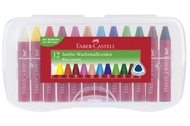 Wachskreiden Faber Castell JUMBO 12er-Box, Art.-Nr. 120011 - Paterno B2B-Shop