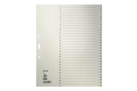 Register Leitz A4 1-31 grau, Art.-Nr. 1231-00-85 - Paterno B2B-Shop