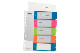 Register Leitz WOW A4 1-5, Art.-Nr. 1241-00-00 - Paterno B2B-Shop