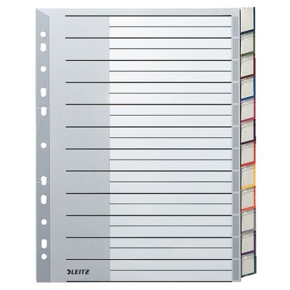 Register Leitz A4 12-teilig grau, Art.-Nr. 1274-00-00 - Paterno B2B-Shop