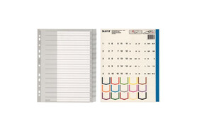 Register Leitz A4 15-teilig grau, Art.-Nr. 1276-00-00 - Paterno B2B-Shop