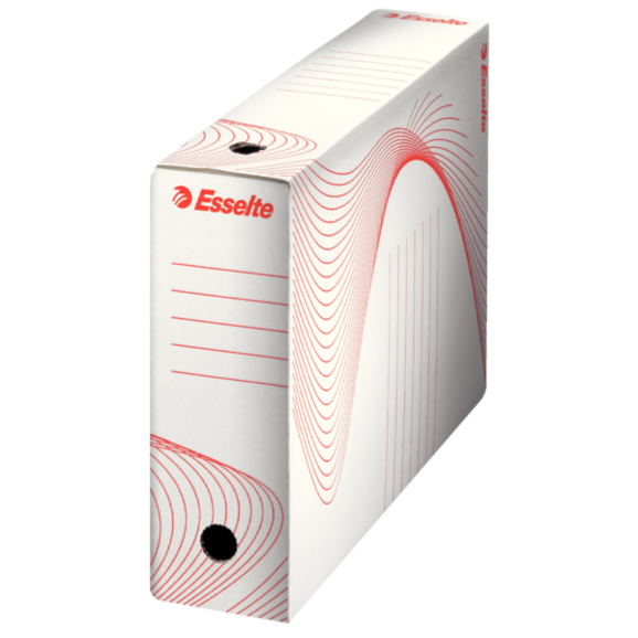 Archivschachtel Esselte 8cm Economy weiss, Art.-Nr. 128080 - Paterno B2B-Shop