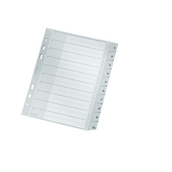 Register Leitz A5 1-10 grau, Art.-Nr. 1285-00-00 - Paterno B2B-Shop