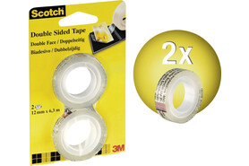 Klebeband Scotch Douplo 12mmx6,3lfm, Art.-Nr. 136-1263R2 - Paterno B2B-Shop