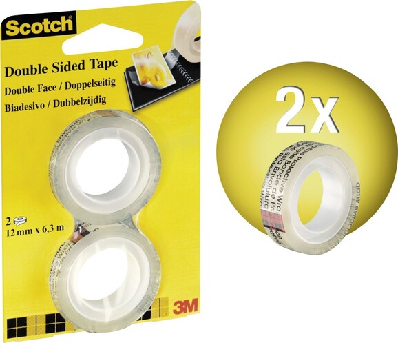 Klebeband Scotch Douplo 12mmx6,3lfm, Art.-Nr. 136-1263R2 - Paterno B2B-Shop