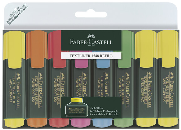 Textmarker Faber Castell 8-er Set, Art.-Nr. 154862 - Paterno B2B-Shop