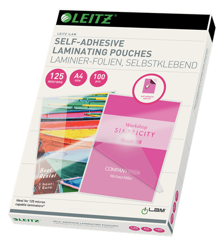 Laminiertaschen Leitz A4 125 my selbstklebend, Art.-Nr. 16925 - Paterno B2B-Shop Laminiertaschen Leitz A4 125 my selbstklebend, Art.-Nr. 16925 - Paterno B2B-Shop