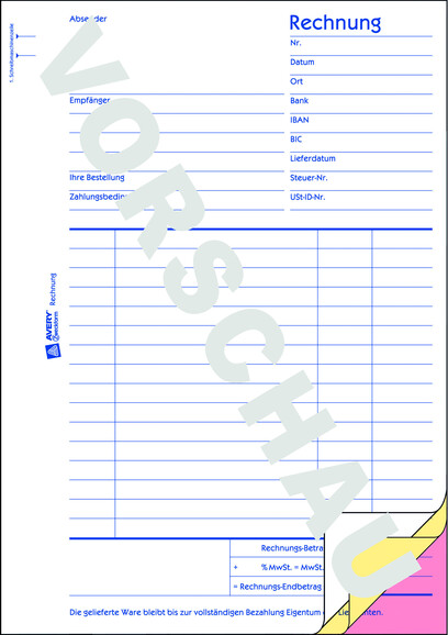 Rechnungsbuch ZWF, DIN A5 hoch, Art.-Nr. 1731ZWF - Paterno B2B-Shop