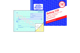 Quittung ZWF A6 SD 2x40Bl, Art.-Nr. 1735ZWF - Paterno B2B-Shop