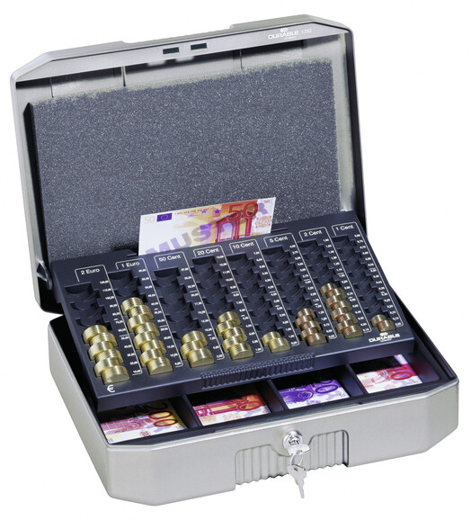 Geldkassette Durable Euroboxx anthrazig/grau, Art.-Nr. 178257 - Paterno Shop