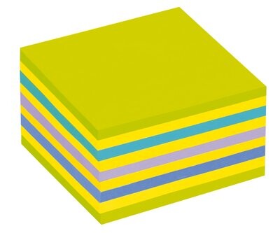 Haftnotizwürfel Post-it 76x76 mm neongrün-blau, Art.-Nr. 2028NB - Paterno B2B-Shop