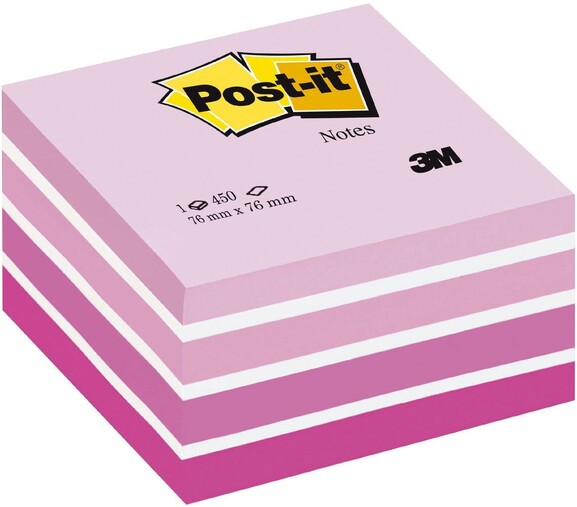 Haftnotizwürfel Post-it 76x76 mm pastellpink, Art.-Nr. 2028P - Paterno B2B-Shop