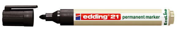 Marker Edding permanent 21 EcoLine schwarz, Art.-Nr. 21EDDING-SW - Paterno B2B-Shop