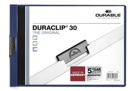 Klemmmappe Duraclip A4 quer dunkelblau, Art.-Nr. 224607 - Paterno B2B-Shop