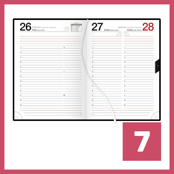 Chefterminkalender A5 schwarz, Art.-Nr. 22504F - Paterno B2B-Shop