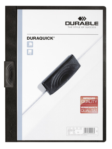 Klemmmappe Duraquick A4 hellblau, Art.-Nr. 2270-HBL - Paterno B2B-Shop