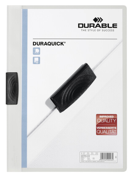 Klemmmappe Duraquick A4 hellblau, Art.-Nr. 2270-HBL - Paterno B2B-Shop