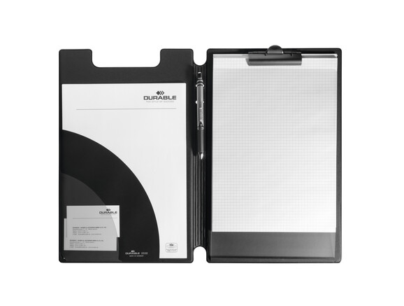 Klemmbrettmappe Durable A4+ Übergrösse schwarz, Art.-Nr. 233201 - Paterno B2B-Shop