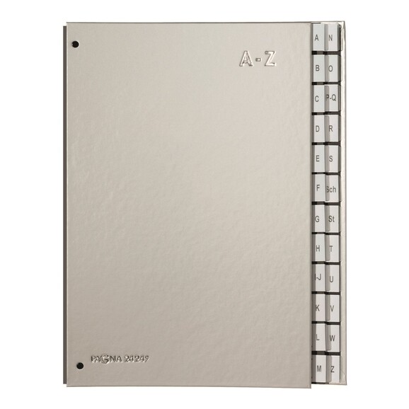 Pultordner Pagna A4 A-Z silber, Art.-Nr. 24249-14 - Paterno B2B-Shop