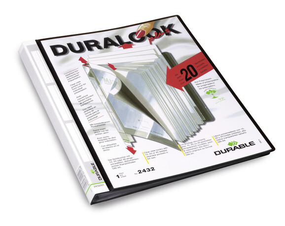 Sichtbuch Duralook Plus A4 17 mm schwarz, Art.-Nr. 2432-01 - Paterno B2B-Shop