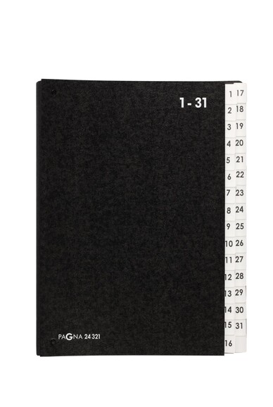 Pultordner Pagna A4 1-31 schwarz, Art.-Nr. 24321-04 - Paterno B2B-Shop Pultordner Pagna A4 1-31 schwarz, Art.-Nr. 24321-04 - Paterno B2B-Shop