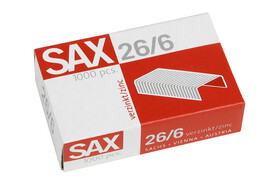 Heftklammern Sax 26/6 verzinkt, Art.-Nr. 26-6 - Paterno B2B-Shop