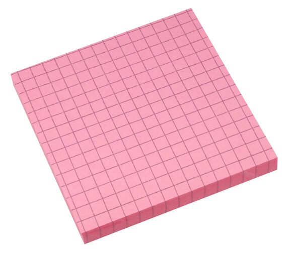 Haftnotizen Info notes 75x75 mm kariert gelb, Art.-Nr. 278PSM-KAR-GE - Paterno B2B-Shop