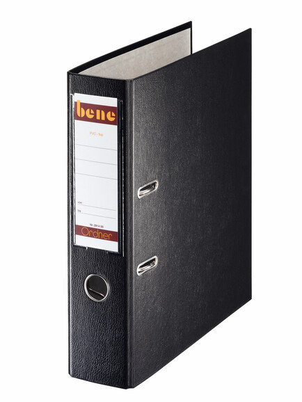 Ordner Bene Standard breit schwarz, Art.-Nr. 291400-SW - Paterno B2B-Shop
