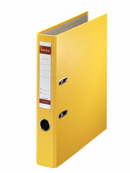 Ordner Bene Standard schmal gelb, Art.-Nr. 291600-GE - Paterno B2B-Shop