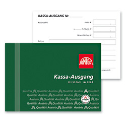Kassaausgangsbuch Omega A6 quer 3x50 Blatt, Art.-Nr. 2916AOK - Paterno B2B-Shop Kassaausgangsbuch Omega A6 quer 3x50 Blatt, Art.-Nr. 2916AOK - Paterno B2B-Shop