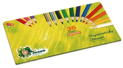 Farbstifte Jolly SUPERSTICK 36er Metalletui, Art.-Nr. 300036 - Paterno B2B-Shop