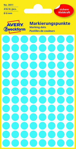 Markierungspunkte ZWF Ø 8 mm, blau, Art.-Nr. 3011ZWF - Paterno B2B-Shop