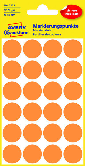 Markierungspunke ZWF Ø 18 mm leuchtorange, Art.-Nr. 3173ZWF - Paterno B2B-Shop