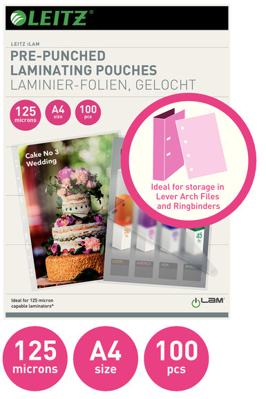 Laminiertasche Leitz EVA A4 125 my, Art.-Nr. 33878 - Paterno B2B-Shop