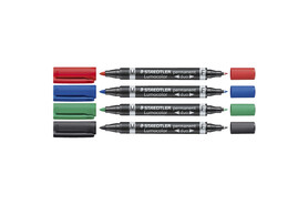 Folienschreiber Staedtler DUO 2 Rundspitzen, Art.-Nr. 348 - Paterno B2B-Shop