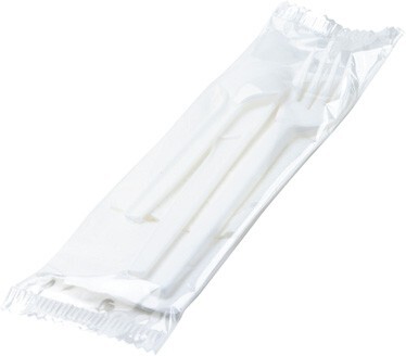 Besteckset - bestehend aus Serviette-Messer-Gabel, Art.-Nr. 35000250 - Paterno B2B-Shop