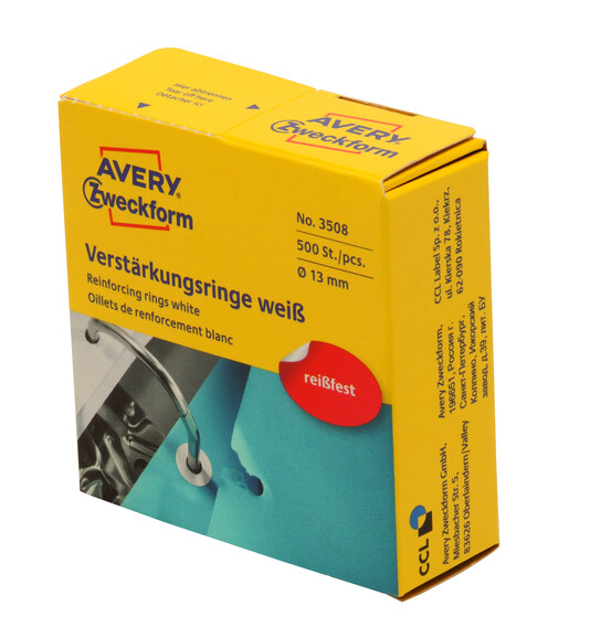 Verstärkungsringe ZWF Ø 13 mm, weiß, Art.-Nr. 3508ZWF - Paterno B2B-Shop