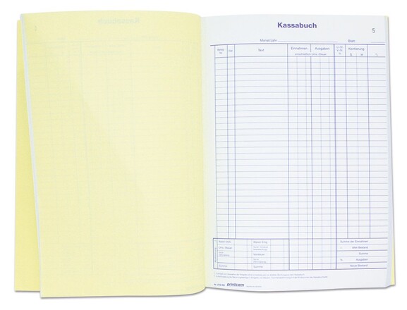 Kassabuch Sindri A4 2x50 Blatt, Art.-Nr. 3758 - Paterno B2B-Shop