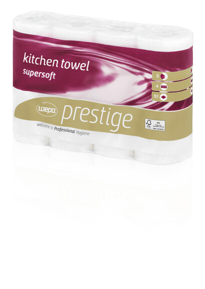 Küchenrollen Papier 3-lagig prestige, Art.-Nr. 4120305 - Paterno B2B-Shop