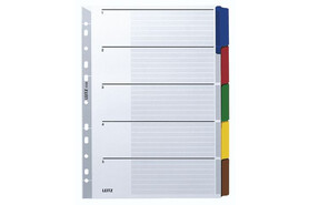 Register Leitz A4 5-teilig mehrfarbig, Art.-Nr. 4320-00-00 - Paterno B2B-Shop