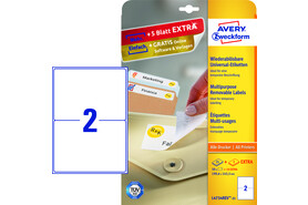 Universaletiketten ZWF 199,6 x143,5 mm wiederablösbar, Art.-Nr. 4734ZWF - Paterno B2B-Shop