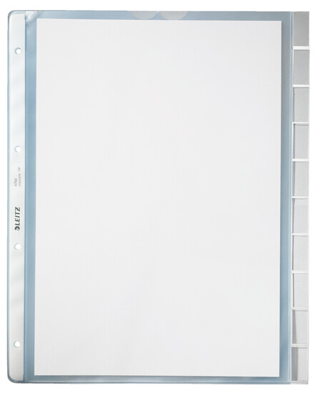 Klarsichthüllen Leitz A4 mit Register, Art.-Nr. 4754-00-00 - Paterno B2B-Shop